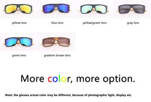 Load image into Gallery viewer, GREENBUY oculos de sol feminino Black Frame Yellow Mirror Bamboo Sunglasses Logo Eco Dragon Sunglasses Men Women Brand Designer