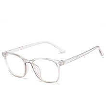 Load image into Gallery viewer, GSBJXZ Square Eye Glasses Frames Men Women Transparent Gray Clear Mirror Prescription Eyeglasses Retro Plastic Fake Eyewear