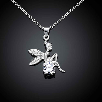 GSC2 women fashion fine jewelry, the pendant is little girl with wings ,925 silver necklace for lover