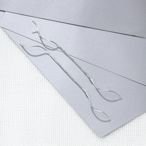 GSC3 women fine jewelry,simple and fashion the linear earrings,925 sterling silver for beloved girl