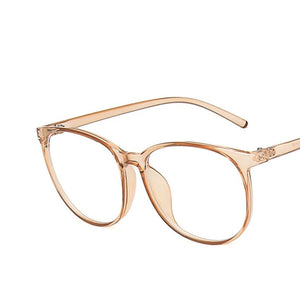 GTAF Men Women Anti-blue Light Glasses Computer Blocking Filter Glasses Round Frame Super Light White Clear Glasses