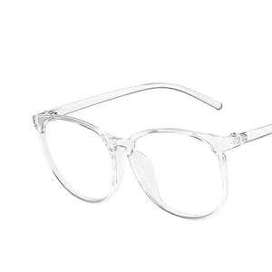 GTAF Men Women Anti-blue Light Glasses Computer Blocking Filter Glasses Round Frame Super Light White Clear Glasses