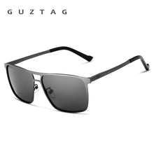 Load image into Gallery viewer, GUZTAG SUNGLASSES Stainless Steel Square Men/Women Polarized Mirror UV400 Sun Glasses Eyewear Sunglasses For Men oculos G8029