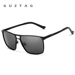 GUZTAG SUNGLASSES Stainless Steel Square Men/Women Polarized Mirror UV400 Sun Glasses Eyewear Sunglasses For Men oculos G8029