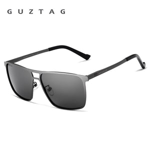 GUZTAG SUNGLASSES Stainless Steel Square Men/Women Polarized Mirror UV400 Sun Glasses Eyewear Sunglasses For Men oculos G8029