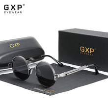 Load image into Gallery viewer, GXP 2022  Retro Gothic Steampunk Sunglasses 100%Polarized UV400 Lens Men Women Round Metal Frame High Quality Sun Glasses