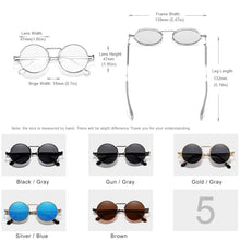 Load image into Gallery viewer, GXP 2022  Retro Gothic Steampunk Sunglasses 100%Polarized UV400 Lens Men Women Round Metal Frame High Quality Sun Glasses