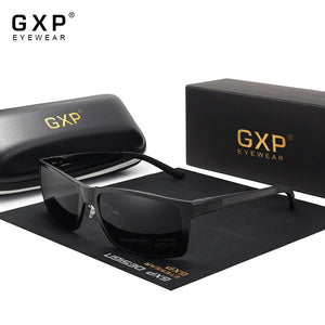 GXP 2023 Polarized Sunglasses For Men Square Aluminum Magnesium Frame Sun Glasses Male Driving UV400 Eyewear Oculos De Sol