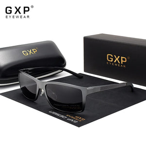 GXP 2023 Polarized Sunglasses For Men Square Aluminum Magnesium Frame Sun Glasses Male Driving UV400 Eyewear Oculos De Sol