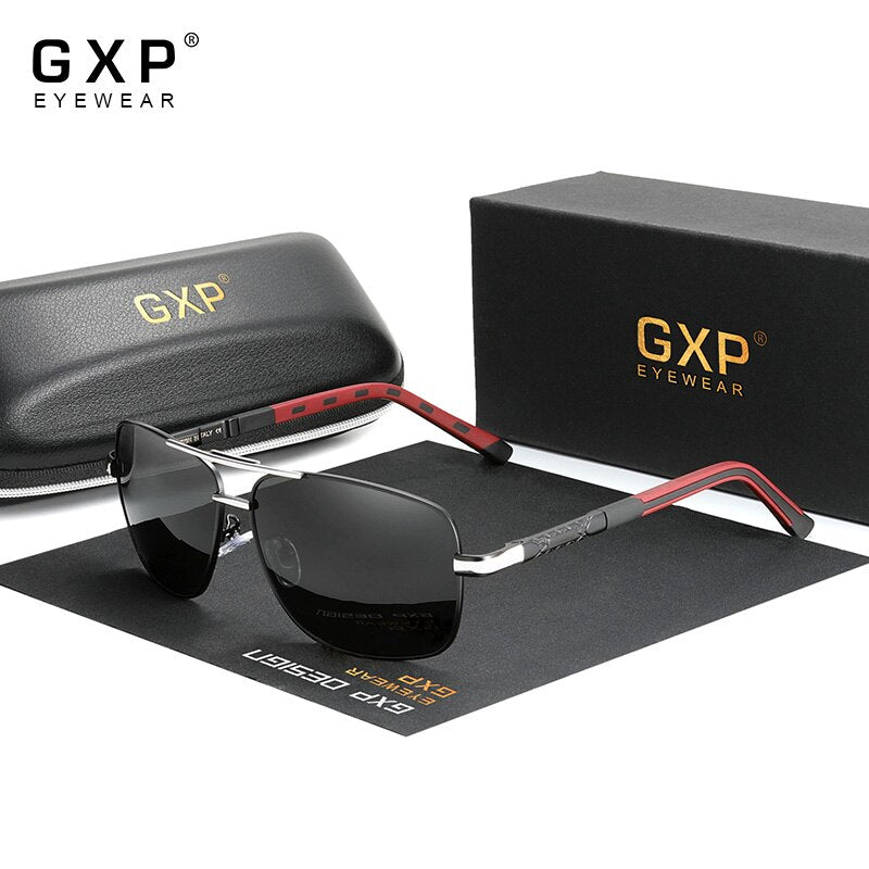 GXP Brand Pilot Style Aluminum Frame Sunglasses HD Polarized UV400 Mirror Lens Male Sun Glasses Women For Men Oculos De Sol