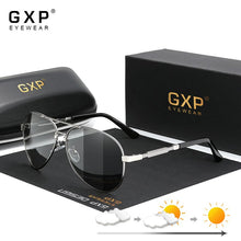 Load image into Gallery viewer, GXP Aluminum pilot Sunglasses Polarized Sun glasses Men And Women Mirror Photochromic Lens Anti-glare Driving Eyewear