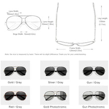 Load image into Gallery viewer, GXP  Aluminum pilot Sunglasses Polarized Sun glasses Men And Women Mirror Pochromic Lens Anti-glare Driving Eyewear