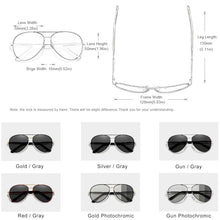 Load image into Gallery viewer, GXP Aluminum pilot Sunglasses Polarized Sun glasses Men And Women Mirror Photochromic Lens Anti-glare Driving Eyewear