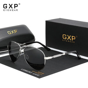 GXP Aluminum pilot Sunglasses Polarized Sun glasses Men And Women Mirror Photochromic Lens Anti-glare Driving Eyewear
