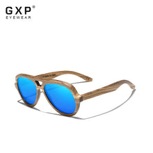 Load image into Gallery viewer, GXP Retro  Natural Wooden Men Polarized Sunglasses UV400 Women Handmade Sun Glasses With Wood Case