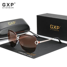 Load image into Gallery viewer, GXP Retro Women's Glasses Gradient HD&amp;100%Polarized UV400 Lens Round Sun glasses Butterfly Sunglasses Comfortable Lightweight