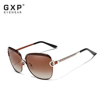 Load image into Gallery viewer, GXP Retro Women's Glasses Gradient HD&amp;100%Polarized UV400 Lens Round Sun glasses Butterfly Sunglasses Comfortable Lightweight