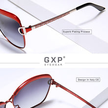 Load image into Gallery viewer, GXP Retro Women's Glasses Gradient HD&amp;100%Polarized UV400 Lens Round Sun glasses Butterfly Sunglasses Comfortable Lightweight