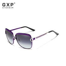 Load image into Gallery viewer, GXP Retro Women's Glasses Gradient HD&amp;100%Polarized UV400 Lens Round Sun glasses Butterfly Sunglasses Comfortable Lightweight