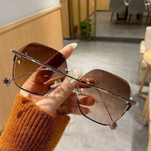 Load image into Gallery viewer, Gafas De sol cuadradas sin montura para mujer, anteojos De sol a la moda, color rosa y marrón, modernas, Zonnebril Dames, 2023