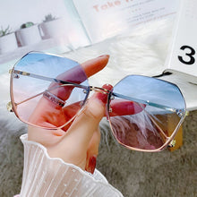 Load image into Gallery viewer, Gafas De sol cuadradas sin montura para mujer, anteojos De sol a la moda, color rosa y marrón, modernas, Zonnebril Dames, 2023