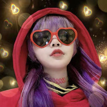 Load image into Gallery viewer, Gafas con forma de corazón para hombre y mujer, lentes con efectos de amor en la noche, luces Corazón, difracción, accesorios Unisex, 1 unidad