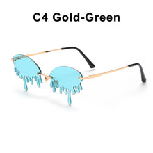 Load image into Gallery viewer, Gafas de sol con borlas UV400, lentes de sol a la moda, Retro, sin montura, Steampunk, divertidas, con forma de nubes