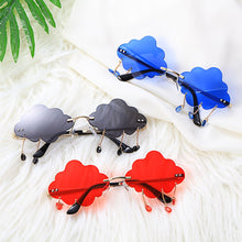 Load image into Gallery viewer, Gafas de sol con borlas UV400, lentes de sol a la moda, Retro, sin montura, Steampunk, divertidas, con forma de nubes