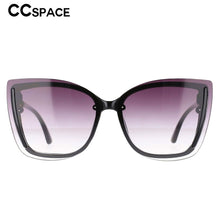 Load image into Gallery viewer, Gafas de sol cuadradas con diseño de ojo de gato para mujer, anteojos de sol femeninos con marco grande, diseño de marca decorativa, patas a rayas, sombra UV400, 53307