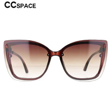 Load image into Gallery viewer, Gafas de sol cuadradas con diseño de ojo de gato para mujer, anteojos de sol femeninos con marco grande, diseño de marca decorativa, patas a rayas, sombra UV400, 53307