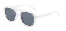 Load image into Gallery viewer, Gafas de sol cuadradas con doble puente para mujer, anteojos de sol femeninos de estilo veraniego, con marco grande, color amarillo, con borde grueso, de plástico