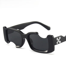 Load image into Gallery viewer, Gafas de sol cuadradas con marco hueco para hombre y mujer, lentes de sol cuadradas con marco hueco, a la moda, rectangulares, para Calle, diseño de marca, 2023