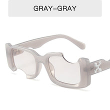 Load image into Gallery viewer, Gafas de sol cuadradas con marco hueco para hombre y mujer, lentes de sol cuadradas con marco hueco, a la moda, rectangulares, para Calle, diseño de marca, 2023