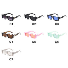 Load image into Gallery viewer, Gafas de sol cuadradas con marco hueco para hombre y mujer, lentes de sol cuadradas con marco hueco, a la moda, rectangulares, para Calle, diseño de marca, 2023