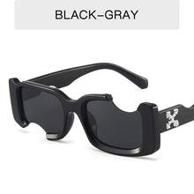 Load image into Gallery viewer, Gafas de sol cuadradas con marco hueco para hombre y mujer, lentes de sol cuadradas con marco hueco, a la moda, rectangulares, para Calle, diseño de marca, 2023