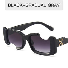 Load image into Gallery viewer, Gafas de sol cuadradas con marco hueco para hombre y mujer, lentes de sol cuadradas con marco hueco, a la moda, rectangulares, para Calle, diseño de marca, 2023