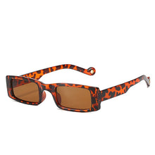Load image into Gallery viewer, Gafas de sol cuadradas con montura pequeña para hombre y mujer, lentes de sol cuadradas con montura pequeña, de marca de lujo, de diseñador, rectangulares, de viaje, UV400