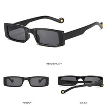 Load image into Gallery viewer, Gafas de sol cuadradas con montura pequeña para hombre y mujer, lentes de sol cuadradas con montura pequeña, de marca de lujo, de diseñador, rectangulares, de viaje, UV400