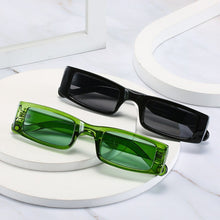 Load image into Gallery viewer, Gafas de sol cuadradas con montura pequeña para hombre y mujer, lentes de sol cuadradas con montura pequeña, de marca de lujo, de diseñador, rectangulares, de viaje, UV400