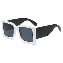 Load image into Gallery viewer, Gafas de sol cuadradas de estilo europeo y americano para hombre y mujer, anteojos de sol masculinos y femeninos de patas anchas con personalidad, de color, 2023