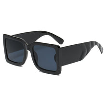Load image into Gallery viewer, Gafas de sol cuadradas de estilo europeo y americano para hombre y mujer, anteojos de sol masculinos y femeninos de patas anchas con personalidad, de color, 2023
