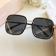 Load image into Gallery viewer, Gafas de sol cuadradas de leopardo azul para mujer, anteojos de sol unisex con montura de Color, de gran calidad, con uv400