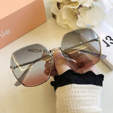 Load image into Gallery viewer, Gafas de sol cuadradas sin montura de alta calidad para mujer, anteojos de sol femeninos de Metal con gradiente, a la moda, de lujo, Estilo Vintage, 2023