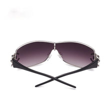 Load image into Gallery viewer, Gafas de sol de diamante a la moda para mujer, anteojos de sol de Metal con montura grande