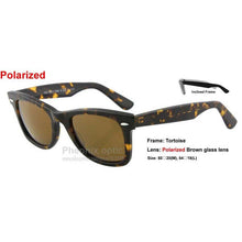 Load image into Gallery viewer, Gafas de sol de estilo Vintage cuadrado para mujer, lentes de sol unisex de estilo Vintage de acetato de tortuga con montura inclinada de ángulo grande, Lente de Cristal de tamaño 54 50 47 2140