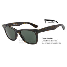 Load image into Gallery viewer, Gafas de sol de estilo Vintage cuadrado para mujer, lentes de sol unisex de estilo Vintage de acetato de tortuga con montura inclinada de ángulo grande, Lente de Cristal de tamaño 54 50 47 2140