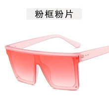 Load image into Gallery viewer, Gafas de sol de gran tamaño para mujer y hombre, lentes de sol con marco cuadrado grande, con remache, gradiente, estilo Vintage con espejo, UV400, 2023