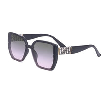 Load image into Gallery viewer, Gafas de sol de moda para mujer, lentes de sol cuadradas de cuero con diseño de lujo para hombre, para exteriores, fiesta, viaje, senderismo