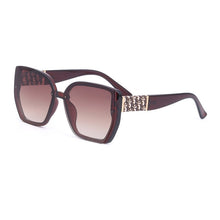 Load image into Gallery viewer, Gafas de sol de moda para mujer, lentes de sol cuadradas de cuero con diseño de lujo para hombre, para exteriores, fiesta, viaje, senderismo