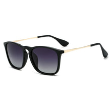 Load image into Gallery viewer, Gafas de sol polarizadas clásicas Retro Para hombre y mujer, anteojos de sol de lujo con espejo negro, cuadradas pequeñas Vintage, UV400